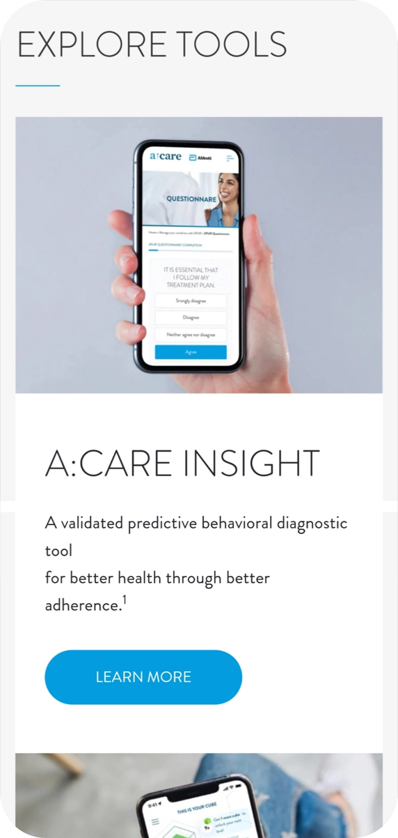 Mockup mobile Laboratoires Abbott