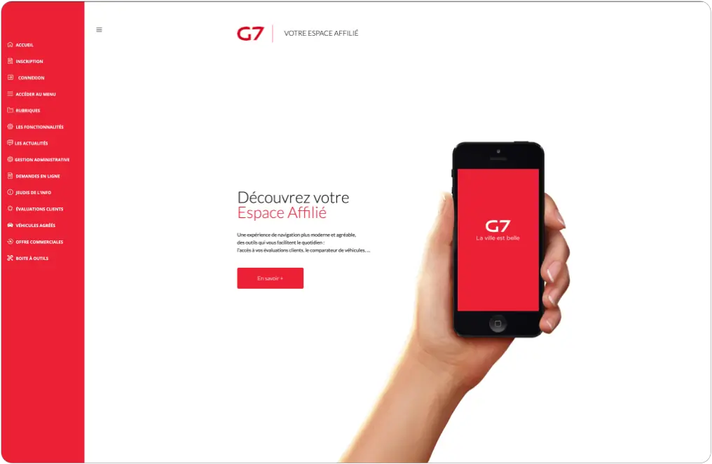 Visuel espace affilié G7